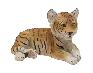 Tiger Baby Kind Katze Skulptur Tigerfigur Deko Afrika Tier Figur Löwe Objekt - Bild 1 von 3