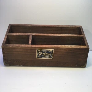 Gunderson & Co Modello 1001 Espositore Portaoggetti Scatola in Legno 13,5" X 6,25" - Foto 1 di 21