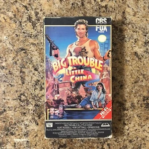 Big Trouble in Little China (1986) VHS Tape Original CBS/FOX First Release 1987 - Picture 1 of 8