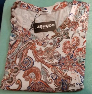 *zeagoo womens size XXLARGE v-neck long sleeve shirt NEW with tags FREE SHIPPING - Picture 1 of 5