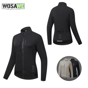 WOSAWE Ladies Fall/Winter Fleece Warm Riding Jacket Road Bike YKK Zippers Jacket - Picture 1 of 18
