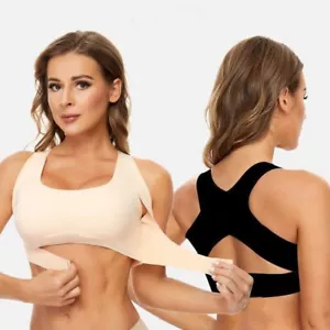 Bras for Women Beauty Back Bra Front Buckle Push Up Adjustable Wireless Underwea - Picture 1 of 8