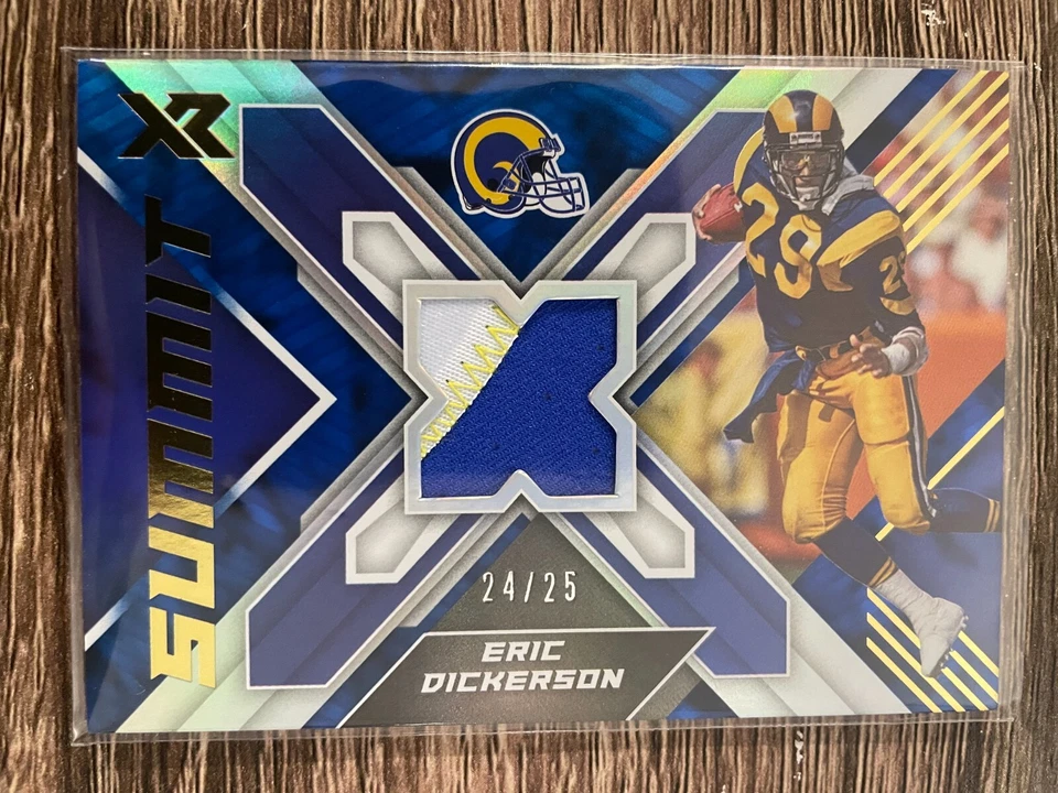 ERIC DICKERSON 2022 Panini XR Football Summit Swatches Blue #24/25 - Image 1 of 1