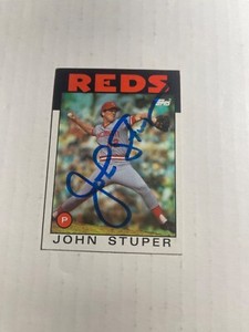 Cincinnati Reds JOHN STUPER Signed Card