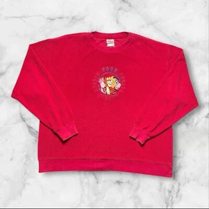 Vintage Disney Store Sweater Embroidered Piglet Tiger Pooh And Eeyore - Picture 1 of 8