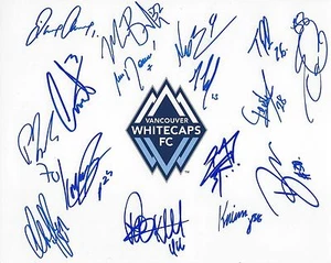 2015 VANCOUVER WHITECAPS FC SIGNED 8X10 PHOTO 16 AUTOGRAPHS OUSTED MANNEH COA - Picture 1 of 1