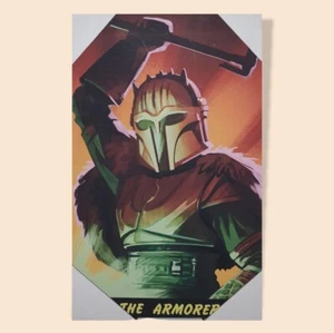 Star Wars - Wall Art - The Mandalorian - Canvas Art 12"x 8" LucasFilm Poster New - Picture 1 of 3