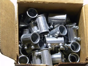 NOS LOT OF 42 - Bridgeport 1/2 EMT Die Cast Set Screw Coupling 240-DC3 - Picture 1 of 5
