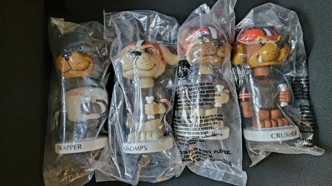 Cleveland Browns NFL Football Dawg Bobblehead set of 4 Cover