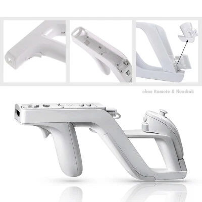 Zapper Pistole Gun Lightgun Adapter für Nintendo Wii Remote Controller 🎯💥🔫