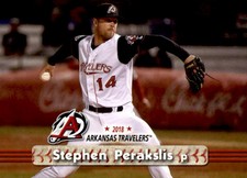 2018 Arkansas Travelers Grandstand #25 Stephen Perakslis Abington Massachusetts 