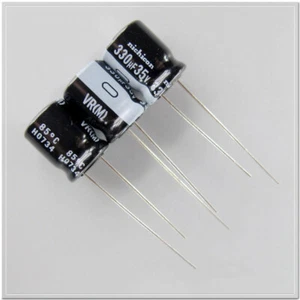 Nichicon VR series 330uF/35V330uF electrolytic capacitor 10X12.5 foot pitch 5mm - Picture 1 of 2