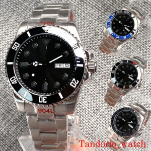 Reloj Hombre Tandorio 40mm NH36A Movimiento Automático Cristal Zafiro Correa Ostra - Imagen 1 de 16
