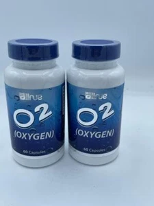 pack of 2 O2 ( Oxygen ) 120 caps promotes healthy oxygen levels cells function - Picture 1 of 3