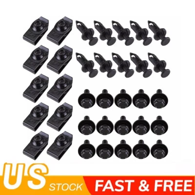 For HONDA BODY BOLTS U-NUT CLIPS M6 ENGINE COVER UNDERTRAY SPLASH SHIELD GUARD - Image 1 of 4