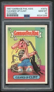 1987 Topps Garbage Pail Kids 10th Series #397a Cleaned Up Clint PSA 10 GEM MINT - Bild 1 von 2