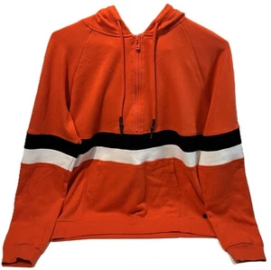 MNY Marc New York Performance Womens Size M Half Zip Hoodie Sweatshirt in Orange - Picture 1 of 8