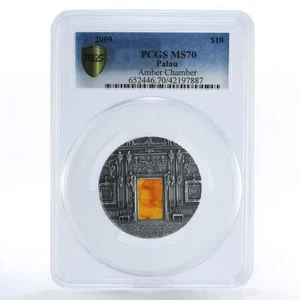 Palau 10 dollars The Amber Chamber MS70 PCGS silver coin 2009 - Picture 1 of 2