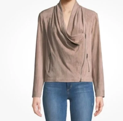 Cupcakes y Cachemira Talla M Holt Con Cordones Capucha-Cuello Mujer Moto Chaqueta Imitación Gamuza Foto 1 de 4