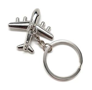 Silber Flugzeug Jet Schlüsselanhänger Reise Geschenk für Piloten Luftfahrt Liebhaber Flug Geschenk - Bild 1 von 6