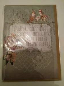 Papaya Art "To Love Happiness & A Long Life" Birthday Greeting Blank Card - Picture 1 of 2