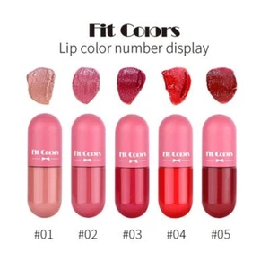 5 Colors Lip Gloss Matte Velvet Lipstick Moisturizing Long Lasting Lip Color - Picture 1 of 12
