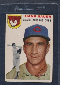 1954 Topps #004 Hank Sauer Cubs Poor (Marker) 54T4-121615-1 - Picture 1 of 1