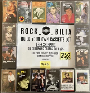 $1 & UP COUNTRY BUY $25 GET FREE SHIPPING CASSETTE BUILD YOUR LOT GEORGE STRAIT - Picture 1 of 296