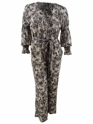 Mono para mujer Michael Michael Kors manga ajustada (S, hueso/negro) Foto 1 de 2