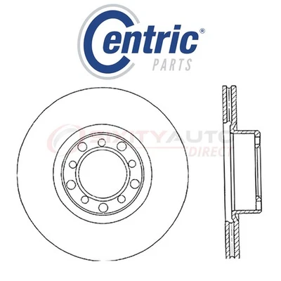 Centric C-TEK Disc Brake Rotor for 1984-1985 Mercedes-Benz 500SEC 5.0L V8 - rz Foto 1 de 4