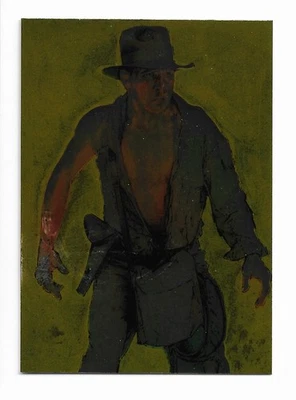 2008 TOPPS INDIANA JONES MASTERPIECES GOLD PARALLEL #98/99 DREW STRUZAN 1 of 9 - Image 1 of 2