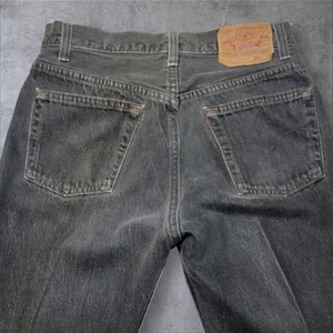 Vintage 1990 Levi’s 501 Black 90s USA Button Fly Men’s 30x34 Dark Faded - Bild 1 von 17