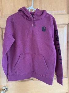 Sudadera con Capucha Pullover Peso Medio Carhartt Mujer’s Mediana Rosa Oscuro Nueva Sin Etiquetas Nueva - Imagen 1 de 5