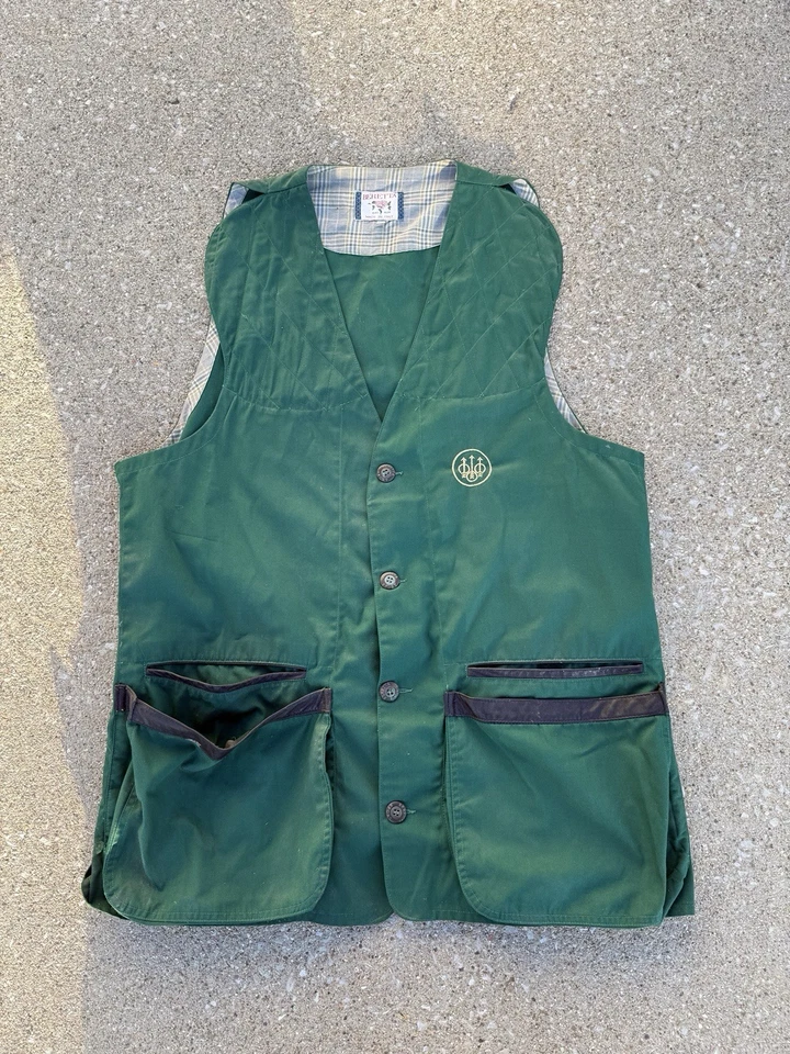 Beretta Shooting Vest Trap Skeet Clays Outdoor Range Men’s Size 58 Vintage Italy - Image 1 of 4