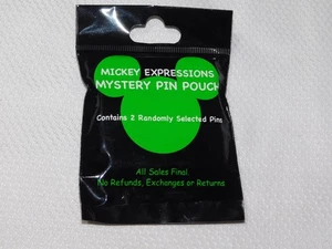 Disney Parks Mickey Expressions Mystery Pin Beutel 2er Pack Pins Blind Versiegelt - Bild 1 von 2