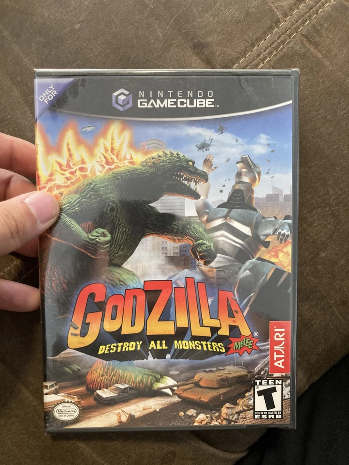 Godzilla Destroy All Monsters Melee (Nintendo GameCube, 2002) SEALED BLACK LABEL - Image 1 of 4
