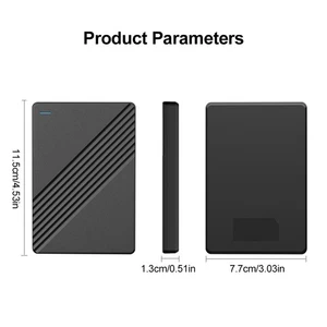 External Hard Drive USB 3.0 Portable Solid State Drive With Stable 5Gbps Tr AU - Photo 1/12