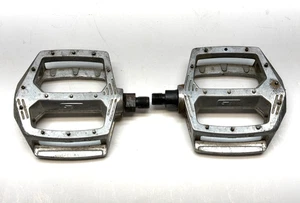 Vintage GT Aluminum Platform Pedals 1/2" Old Mid School BMX Bike Bicycle - Picture 1 of 5