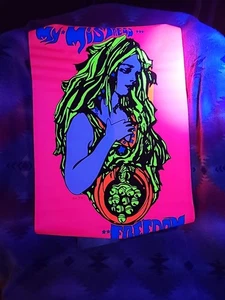 Vintage My Mistress Freedom Antiwar Psychedelic Blacklight Poster 34 1/2" x 24" - Bild 1 von 10