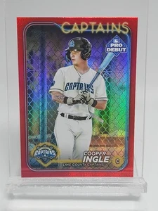 Cooper Ingle /10 2024 Topps Pro Debut Red Foil 3/10- Guardians Top 100 Prospect - Picture 1 of 2