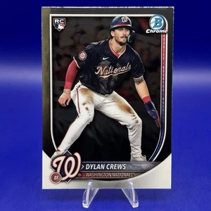 2025 Bowman Chrome Baseball Dylan Crews #3 Rookie RC Washington Nationals - Foto 1 di 3