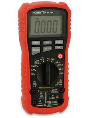 HONEYTEK Multimeter Messgerät True RMS HK68A Digitalanzeige Stromspannung Tester - Bild 1 von 4