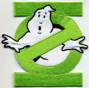 Green Lantern Ghostbusters No Ghost Embroidered Iron-On Patch  - Picture 1 of 3