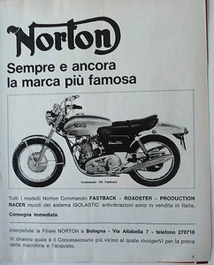 ANNI 70  ADEVERTISING PUBBLICITà  NORTON - Picture 1 of 1