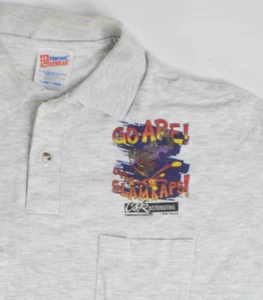 Vintage 90's Go Ape! SlamKaps! Pogs Slammers Omaha, Nebraska Polo Shirt | Sz XL - Picture 1 of 3
