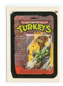 1991 Topps Wacky Packages Sticker Old Age Mutant Nasty Turkeys #36 Checklist - Picture 1 of 2