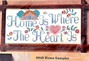 kit Creative Circle 0849 HOME SAMPLER 8x16" cross stitch 1987 Sealed - Picture 1 of 5