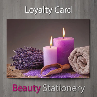 BEAUTY STATIONERY Kundenkarte Schönheitssalon Friseur Spa Make Up Therapeut A8 Mini