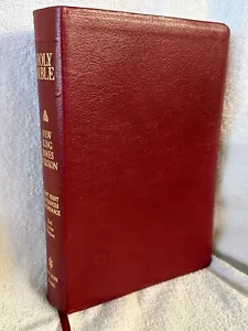 Rotes Leder Nelson NKJV Riesendruck Bibel 1992 - Bild 1 von 8