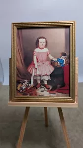 Portrait of a Young Girl Art Print Framed by James Cafferty Made in England - Picture 1 of 12